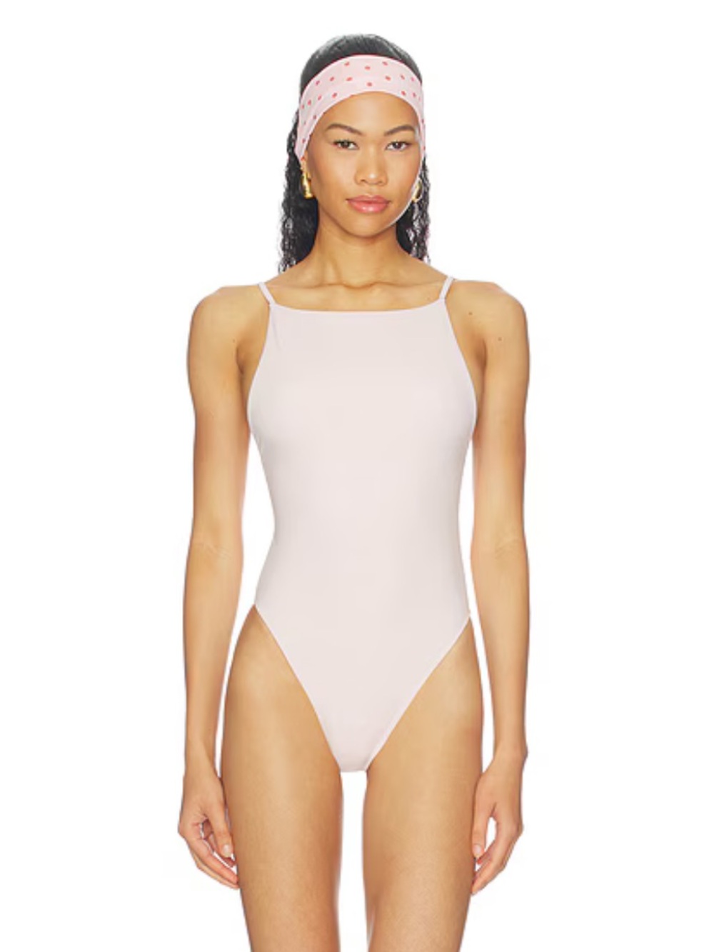Revolve - Lovewave The Sterling One Piece in Powder Pink